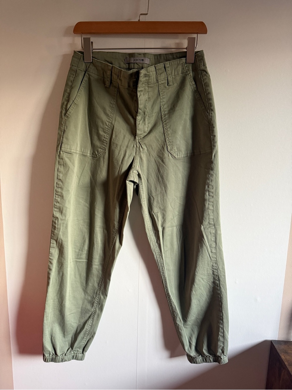 Joe’s Olive Cotton Blend Utility Jogger Pants Approx 28 Waist
